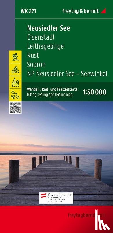  - Neusiedler See - Eisenstadt - Leithagebirge - Rust - Sopron - Seewinkel Nationalpark 1 : 50 000. WK 271