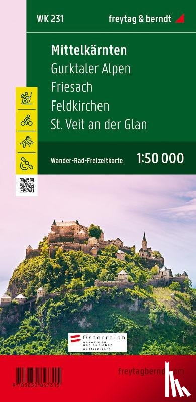  - Mittelkärnten. Gurktaler Alpen, Friesach, Feldkirchen, St. Veit an der Glan 1 : 50 000. WK 231