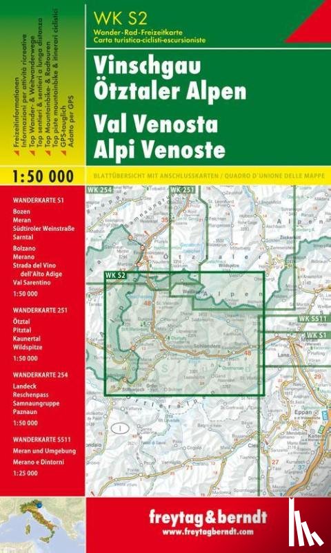  - Südtirol 02 Vinschgau - Ötztaler Alpen 1 : 50 000