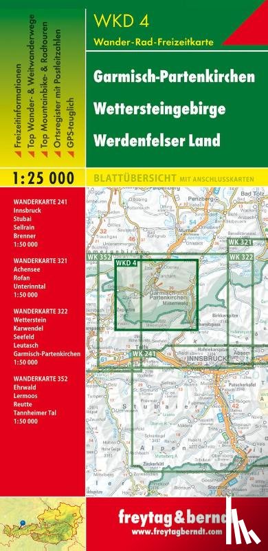  - Garmisch-Partenkirchen: Wettersteingebirge, Werdenfelser Land 1 : 25 000