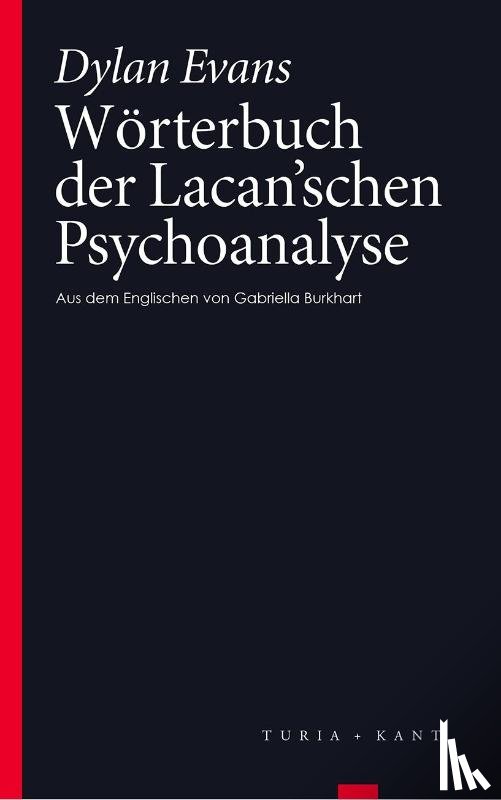 Evans, Dylan - Wörterbuch der Lacan'schen Psychoanalyse