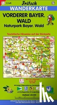 - Vorderer Bayerischer Wald / Naturpark Bayerischer Wald 1 : 50 000. Fritsch Wanderkarte