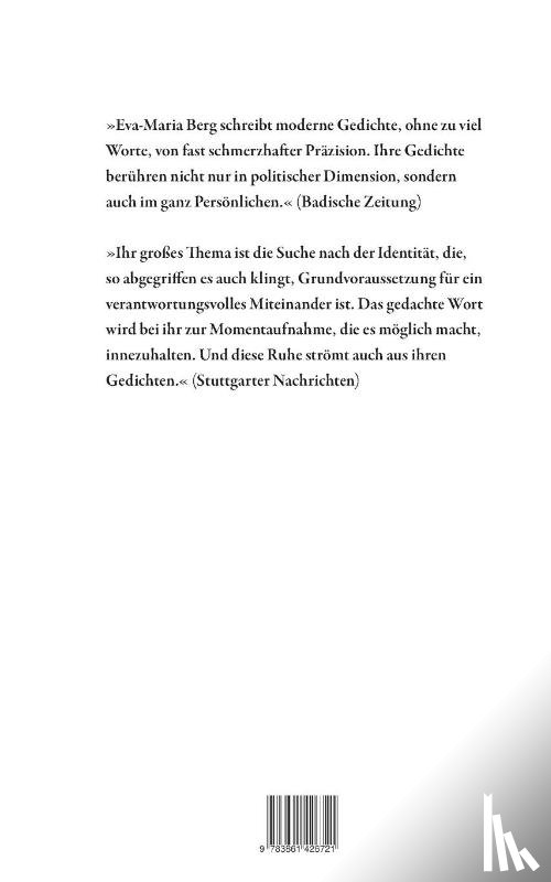 Berg, Eva-Maria - Gesammelte Gedichte 2010-2023
