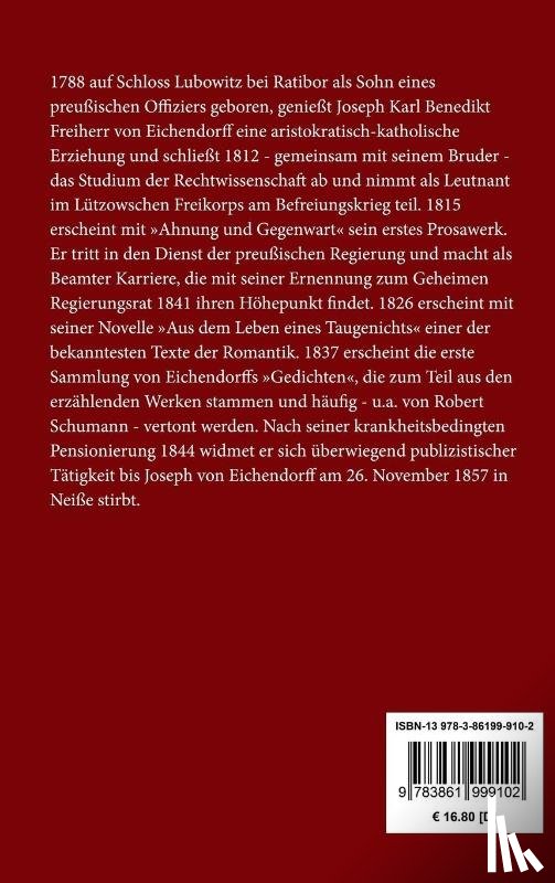 Eichendorff, Joseph Von - Die Entfuhrung / Eine Meerfahrt / Libertas und ihre Freier