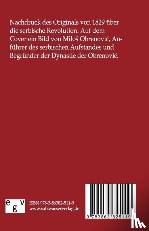 Ranke, Leopold Von - Die serbische Revolution