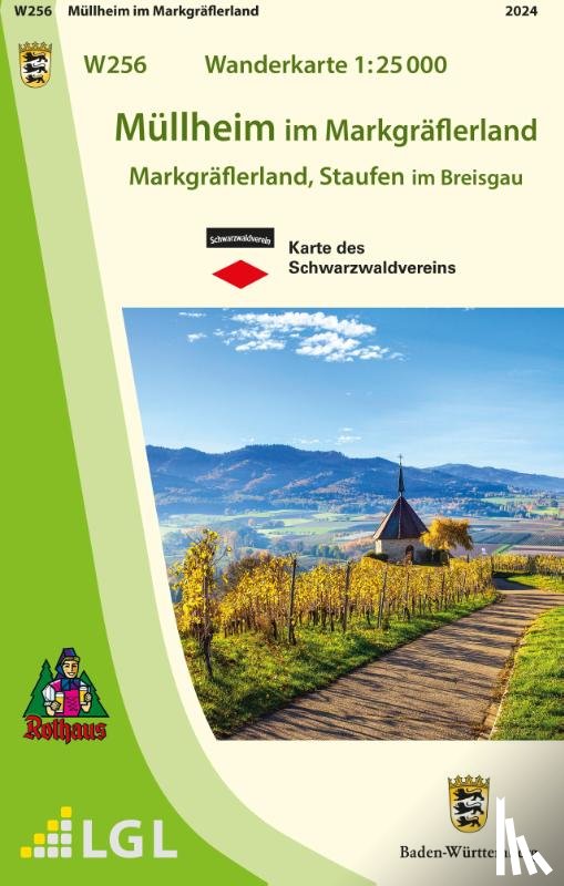  - W256 Wanderkarte 1:25 000 Müllheim im Markgräflerland