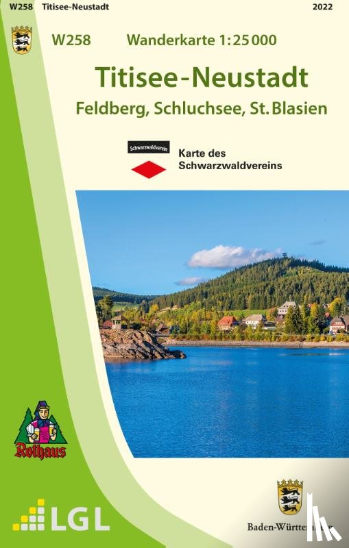  - W258 Wanderkarte 1:25 000 Titisee-Neustadt