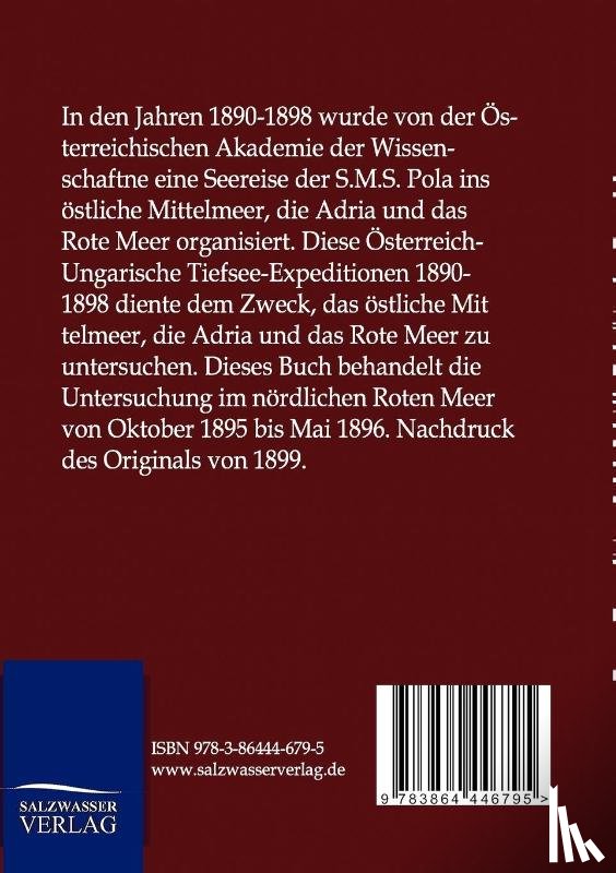 Pott, Paul Edler Von - Expedition S. M. Schiff "Pola in das Rote Meer