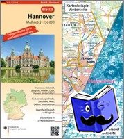  - Hannover Umgebungskarte mit Satellitenbild 1:250.000
