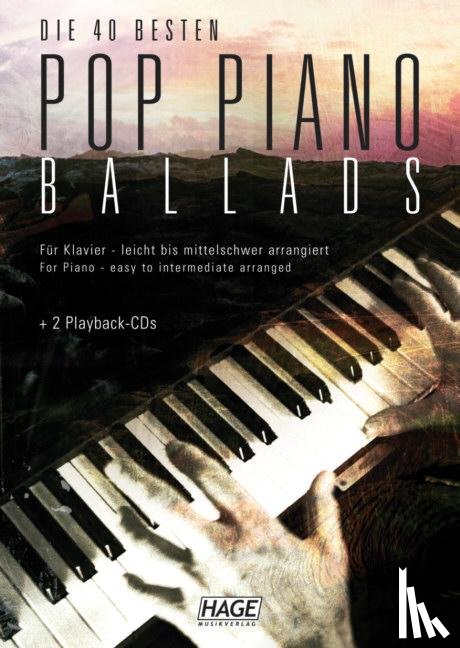  - Pop Piano Ballads. Die 40 besten und bekanntesten Pop Balladen der letzten Jahrzehnte