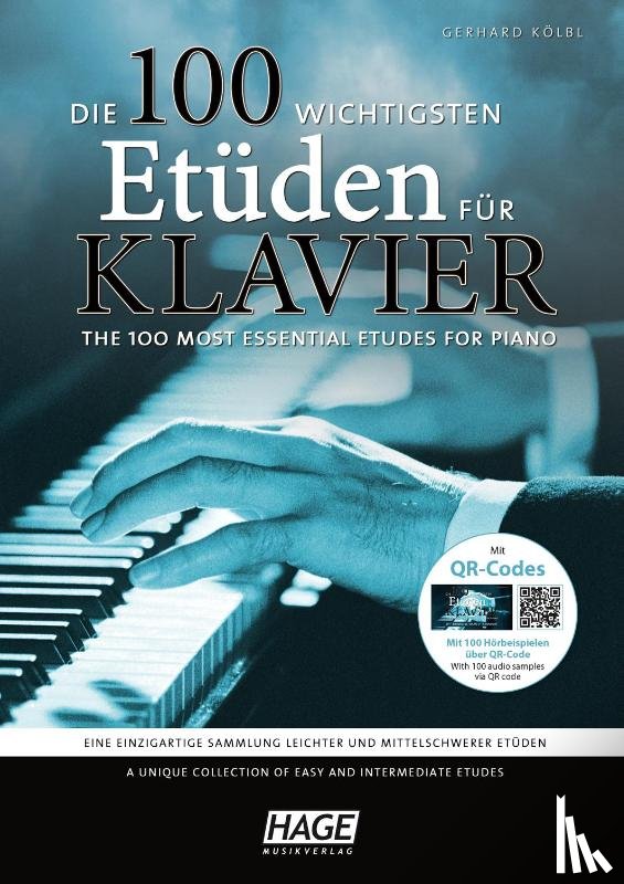 Kölbl, Gerhard - Die 100 wichtigsten Etüden für Klavier + QR-Codes