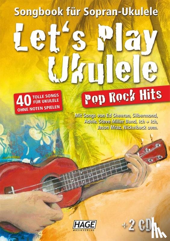  - Let's Play Ukulele Pop Rock Hits + 2 CDs