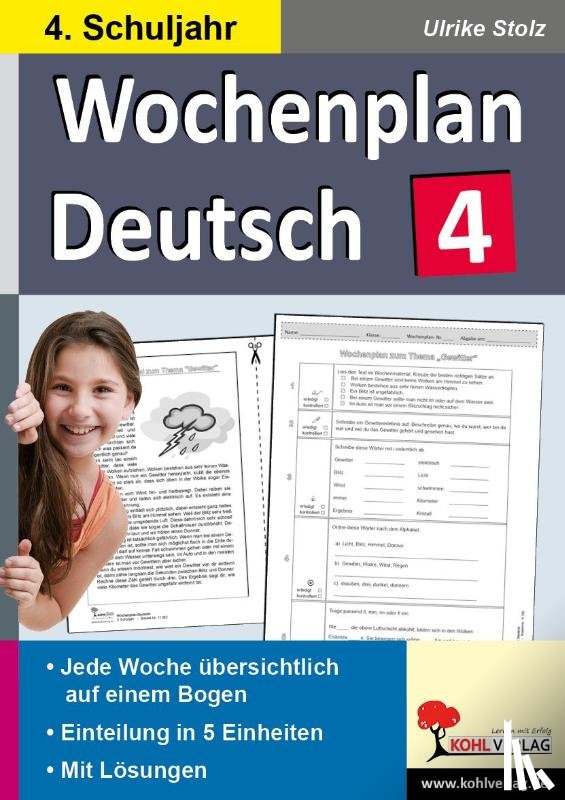  - Wochenplan Deutsch 4. Schuljahr