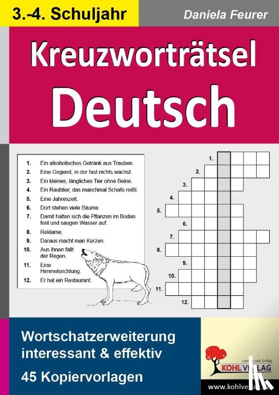 Feurer, Daniela - Kreuzworträtsel Deutsch 3.-4. Schuljahr