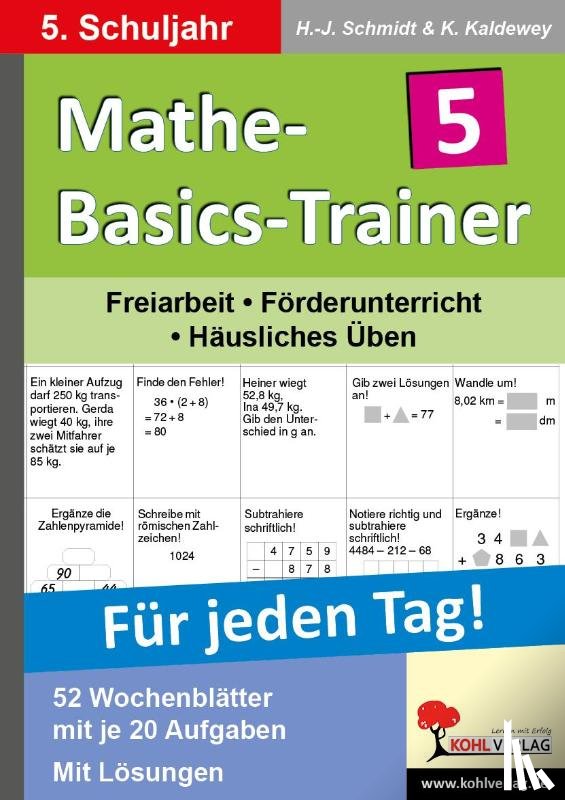  - Mathe-Basics-Trainer / 5. Schuljahr Für jeden Tag!