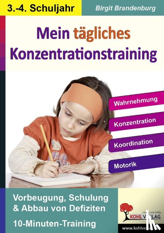 Brandenburg, Birgit - Kohls Konzentrationstraining - 3.-4. Schuljahr