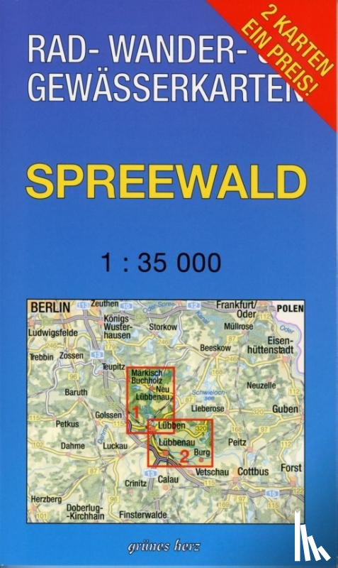  - Spreewald 1 : 35 000 Rad-, Wander- und Gewässerkarten-Set