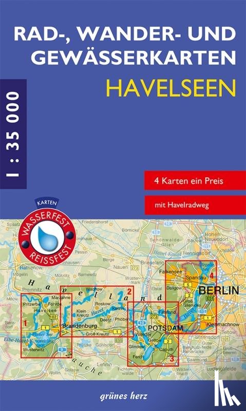  - Rad-, Wander- und Gewässerkarten-Set: Havelseen 1 : 35 000