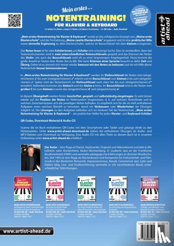 Rupp, Jens - Mein erstes Notentraining für Klavier & Keyboard!