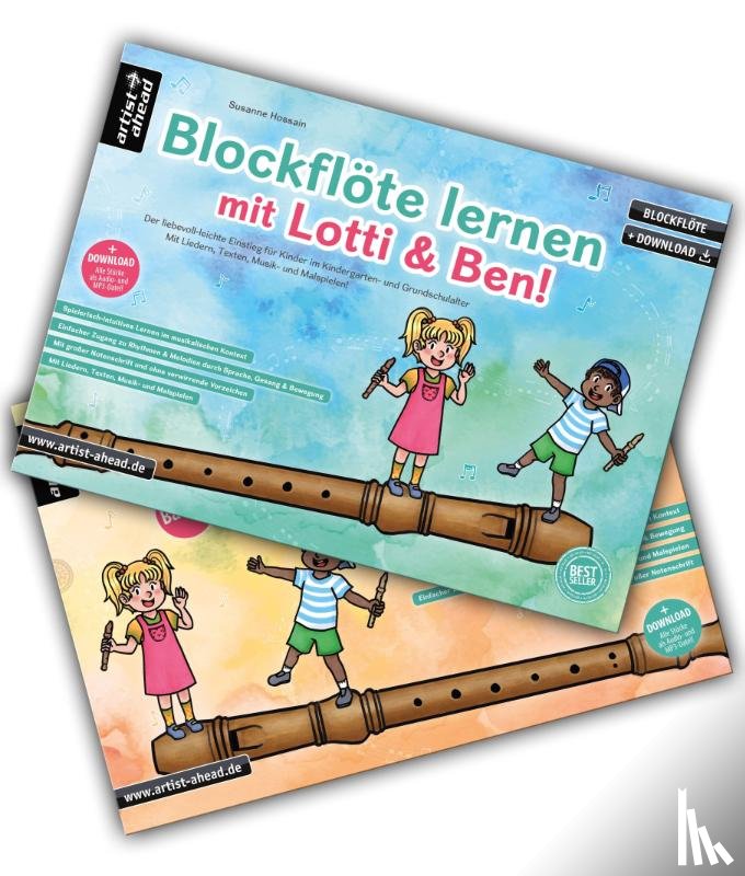 Hossain, Susanne - Blockflöte lernen mit Lotti & Ben - Band 1 + 2 im Set!