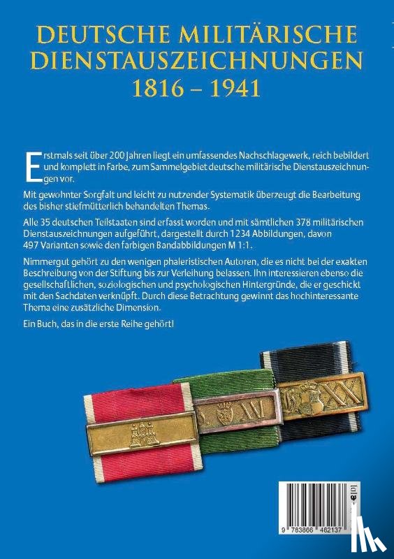 Nimmergut, Jörg - Deutsche militärische Dienstauszeichnungen 1816 - 1941