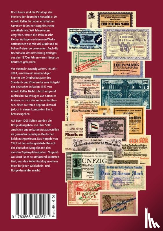 Keller, Arnold - Deutsches Notgeld / Das Notgeld der deutschen Inflation 1923