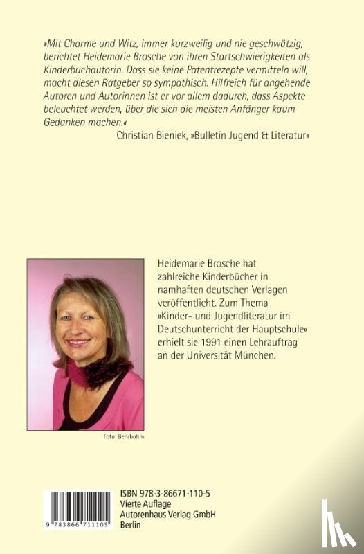 Brosche, Heidemarie - Kinder- und Jugendbuch schreiben & veröffentlichen