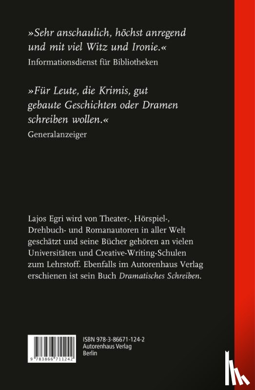 Egri, Lajos - Literarisches Schreiben