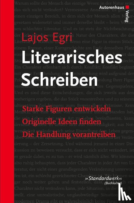 Egri, Lajos - Literarisches Schreiben