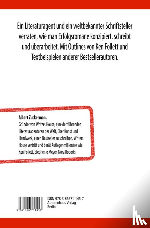 Zuckerman, Albert, Follet, Ken - Bestseller schreiben