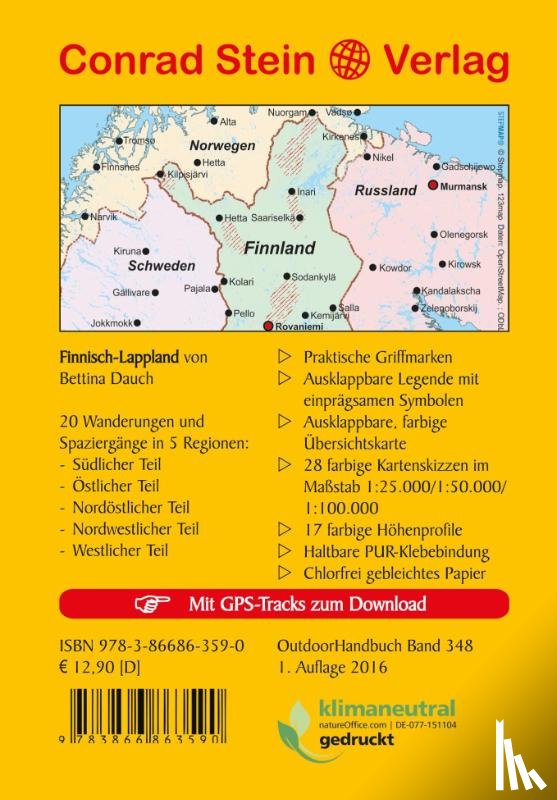 Dauch, Bettina - 20 Wanderungen und Spaziergänge Finnisch-Lappland