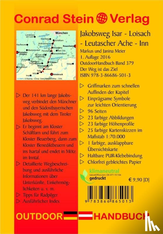 Meier, Markus, Meier, Janina - Jakobsweg Isar - Loisach - Leutascher Ache - Inn