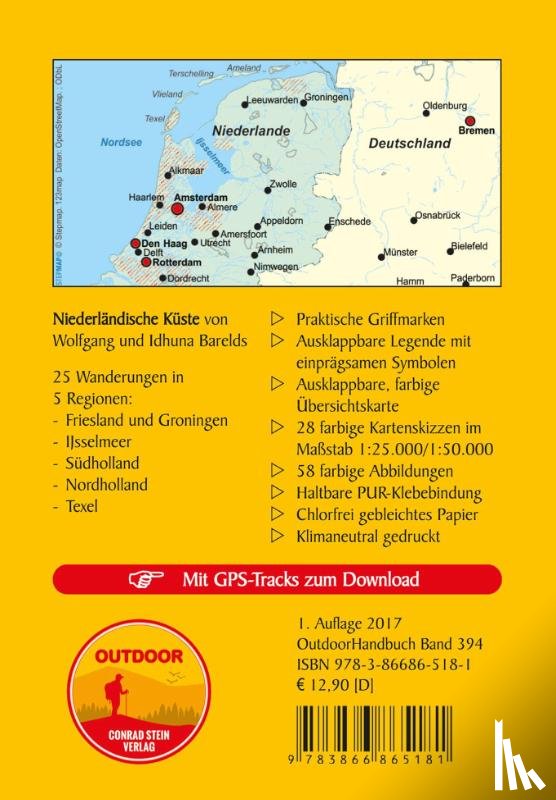 Barelds, Wolfgang, Barelds, Idhuna - 25 Wanderungen Niederländische Küste