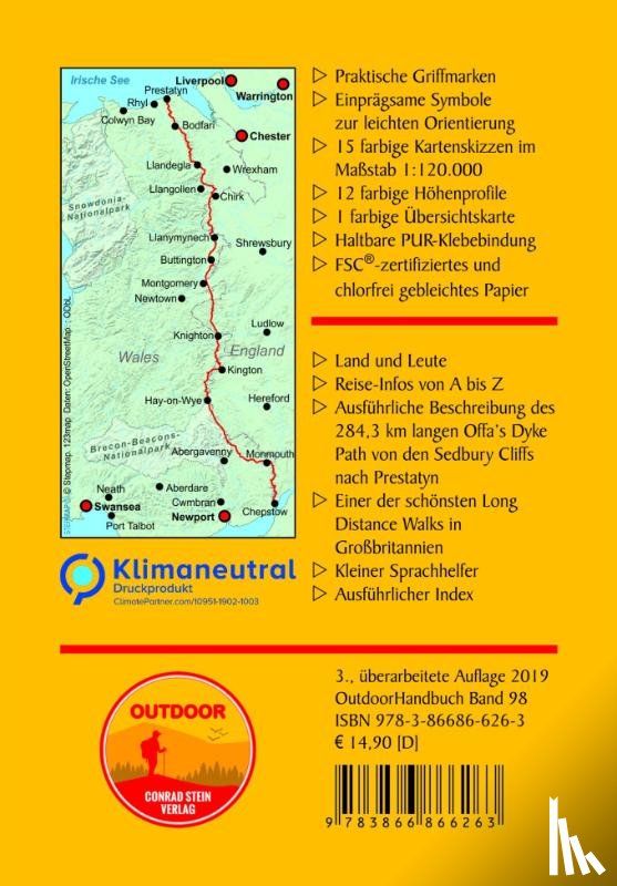 Retterath, Ingrid - Wales: Offa´s Dyke Path