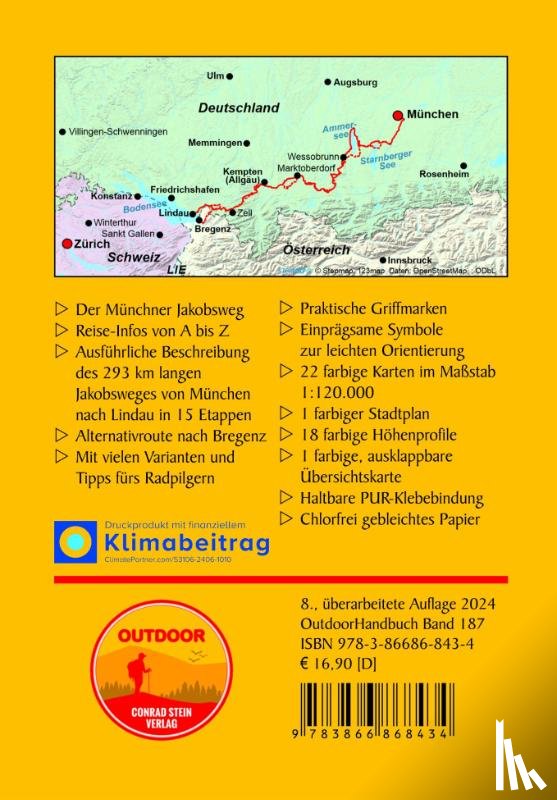 Haupt, Christiane - Jakobsweg München - Lindau mit Variante nach Bregenz