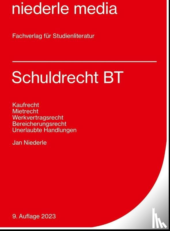 Niederle, Jan - Schuldrecht BT. Karteikarten