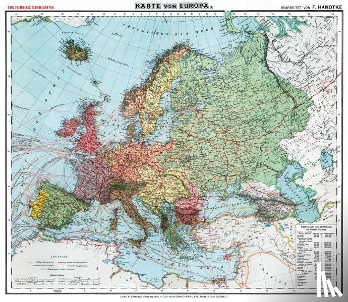  - Historische Karte: Europa, um 1910 (Plano)