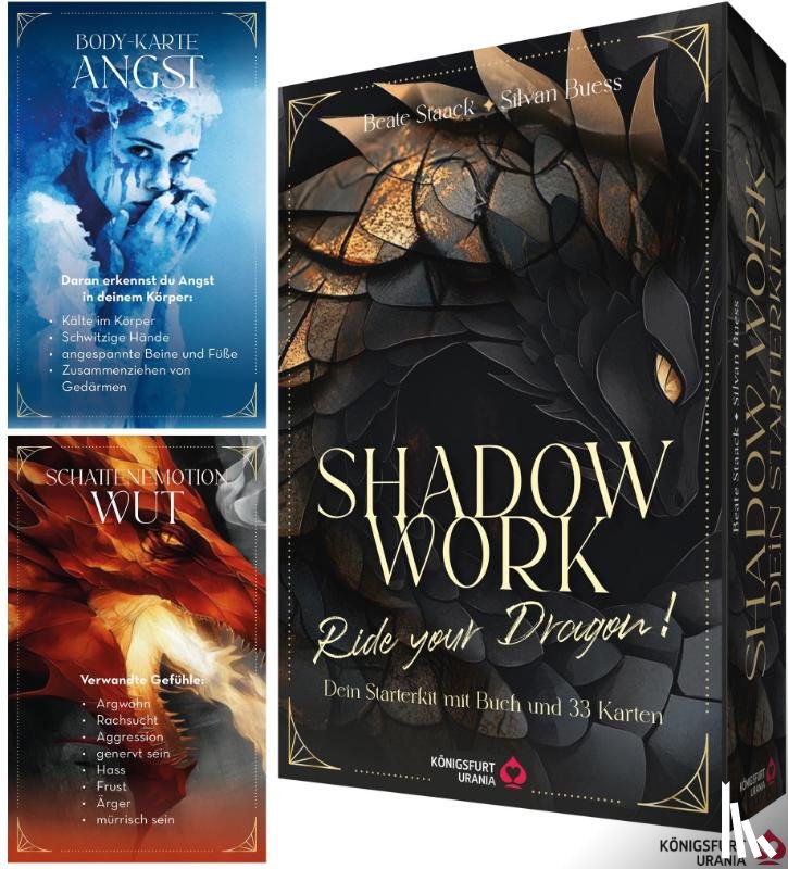 Staack, Beate, Buess, Silvan - Shadow Work - Ride your Dragon! Dein Starterkit mit Buch und 33 Karten