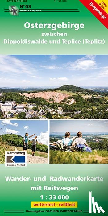  - Osterzgebirge zwischen Dippoldiswalde und Teplice 1 : 33 000