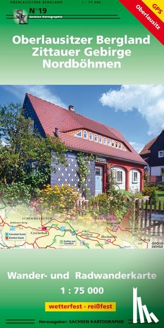  - Oberlausitzer Bergland - Zittauer Gebirge - Nordböhmen 1 : 75 000