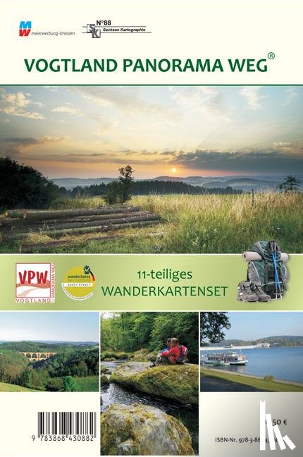  - Vogtland Panorama Weg Wandertourenführer 1:33 000