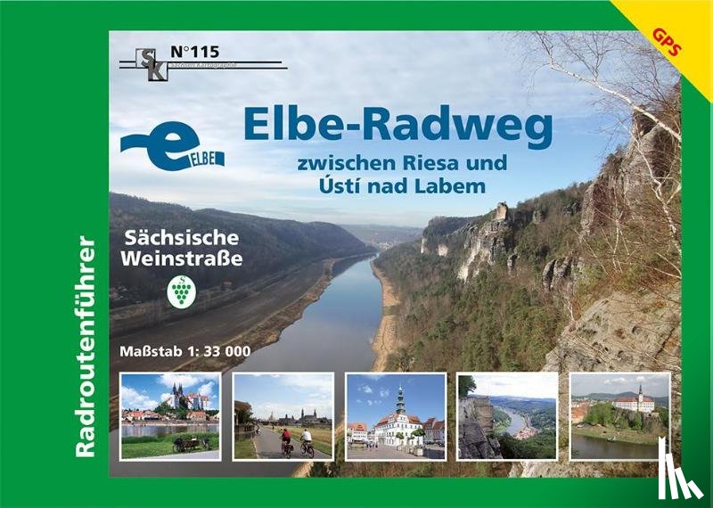  - Elbe-Radweg zwischen Riesa und Ustí nad Labem - Sächsische Weinstraße 1 : 33 000