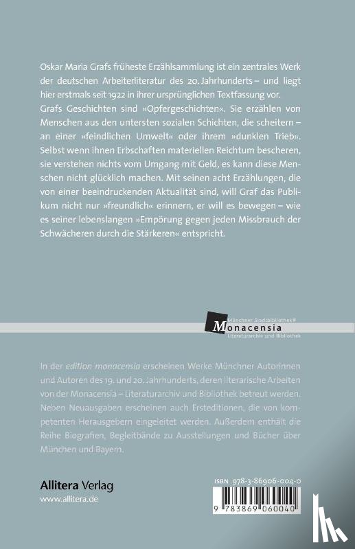 Graf, Oskar Maria - Zur freundlichen Erinnerung