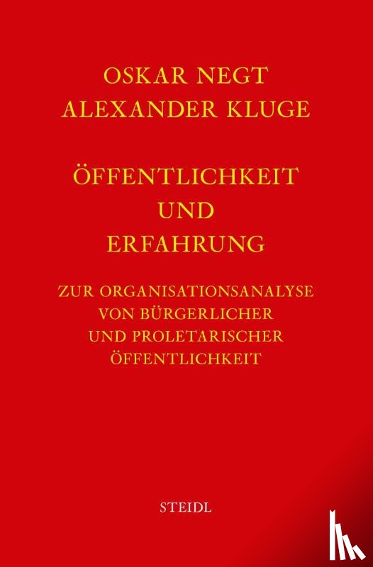 Negt, Oskar, Kluge, Alexander - Werkausgabe Bd. 4 / Öffentlichkeit und Erfahrung
