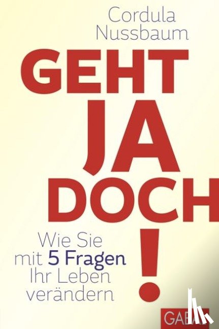 Nussbaum, Cordula - Geht ja doch!