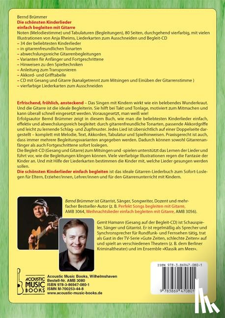 Brümmer, Bernd, Hamann, Gerrit - Die schönsten Kinderlieder einfach begleiten mit Gitarre
