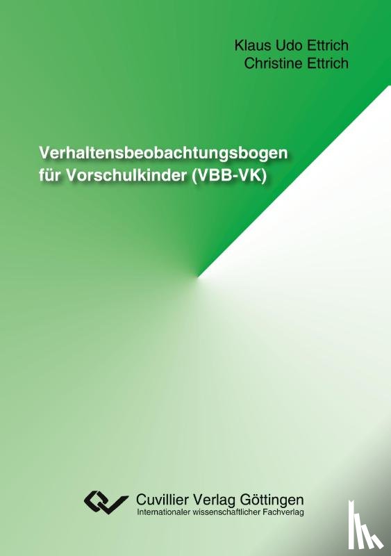 Ettrich, Christiane, Ettrich, Klaus Udo - Verhaltensbeobachtungsbogen für Vorschulkinder (VBB-VK)