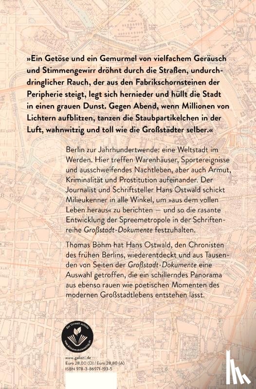 Ostwald, Hans - Berlin - Anfänge einer Großstadt