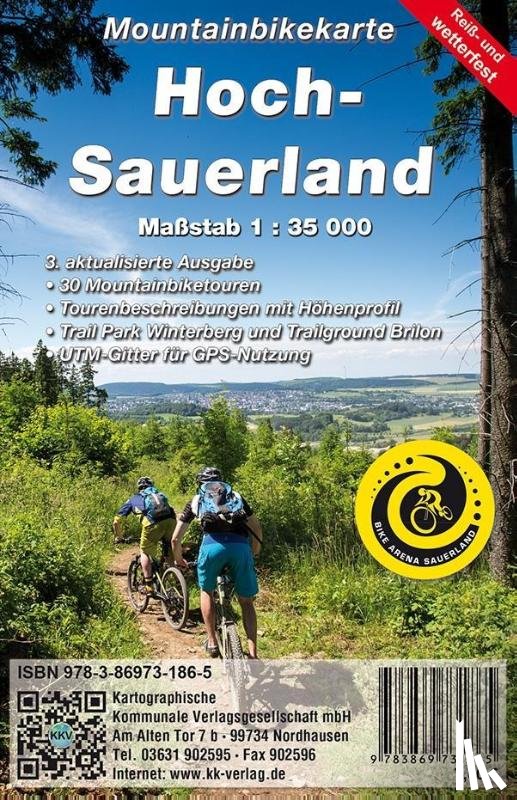  - Mountainbikekarte Hoch-Sauerland 1: 35 000