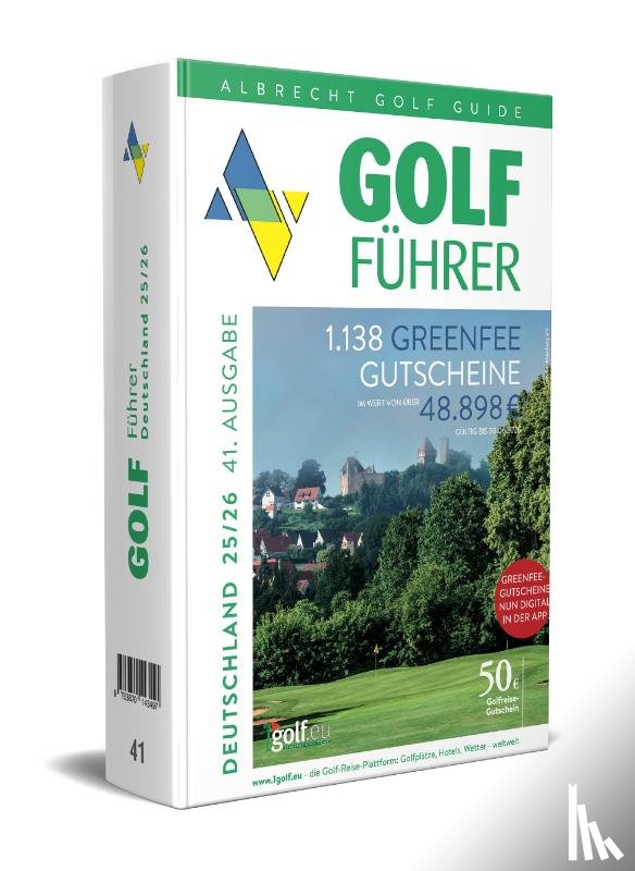 Mayr, Thomas - Albrecht Golf Führer Deutschland 25/26 inklusive Greenfee Gutscheinen